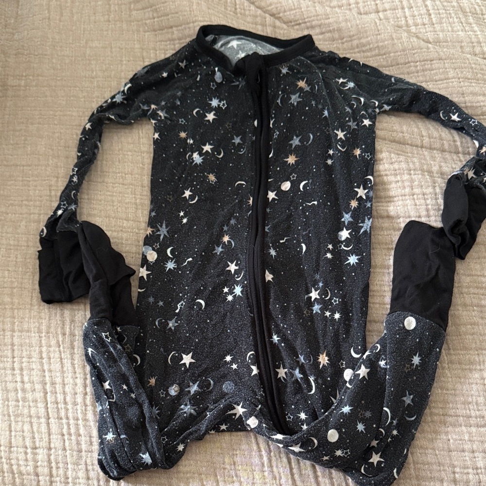 Little Sleepies Black Starry Night Zippy